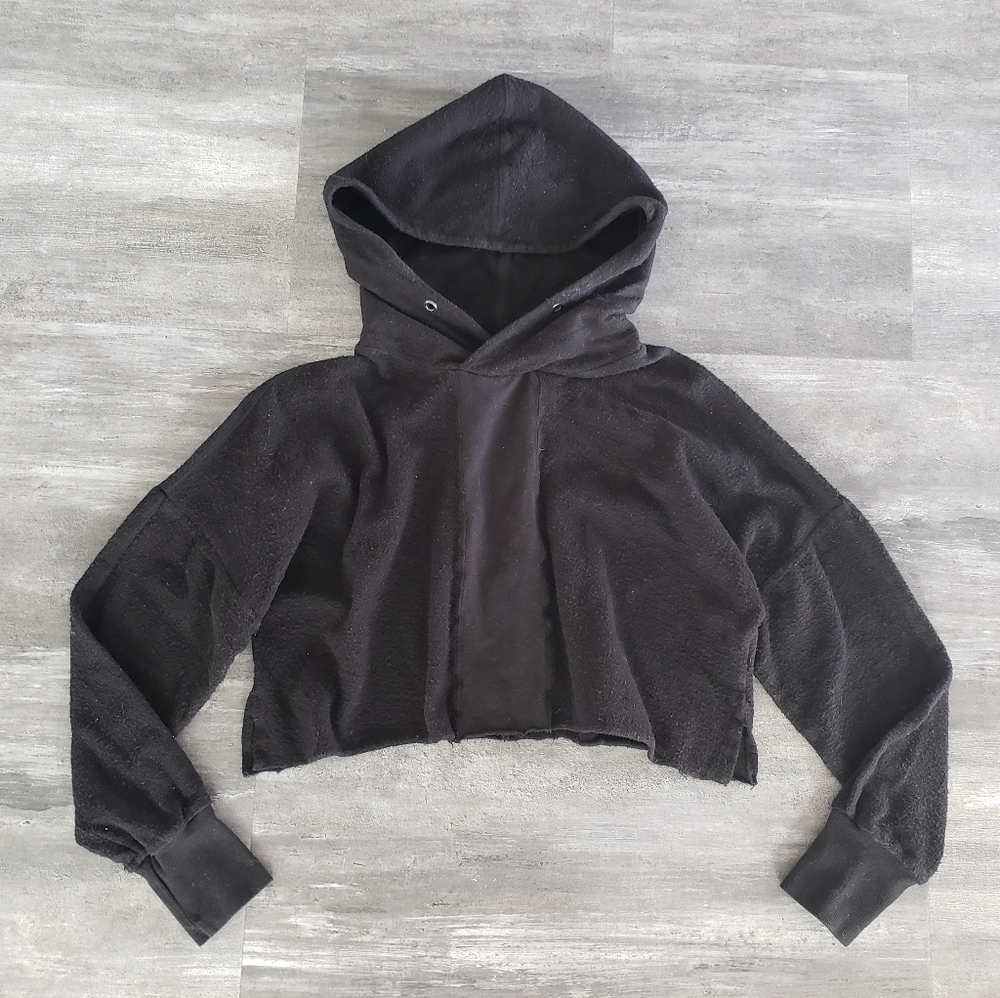 Black Cropped Daniel Patrick Classic Road Hoodie